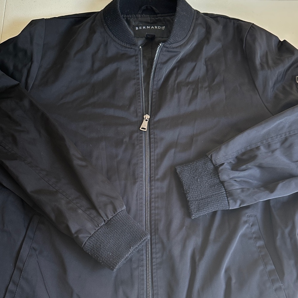 Bernardo Men's Dark Bomber Jacket